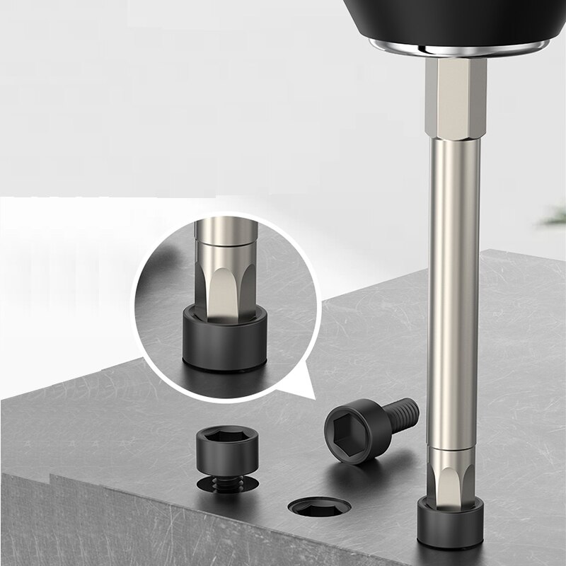 100mm Hex Head Allen Wrench Drill Bit Set S2 Steel Metric Hex Bit Set Magnetic Tip Hex Key Screwdriver Bits For Electric Drill