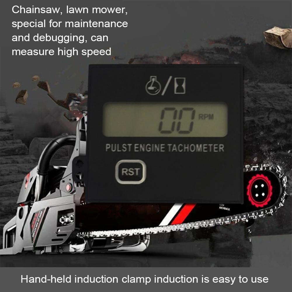 Waterdichte Lcd Display Digitale Urenteller Inductieve Urenteller Toerenteller Voor Motorfiets Sneeuwscooter Marine Motor