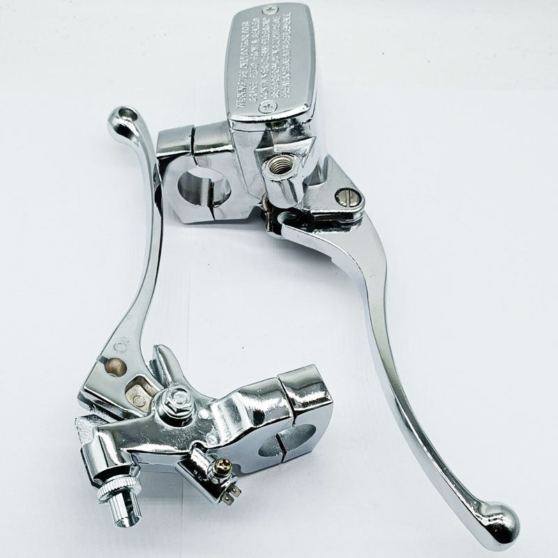Palanca de embrague de freno hidráulico, cilindro maestro para galvanoplastia de 25MM, adecuado para Honda CB400SF/Yamaha/Suzuki, manija de embrague izquierda