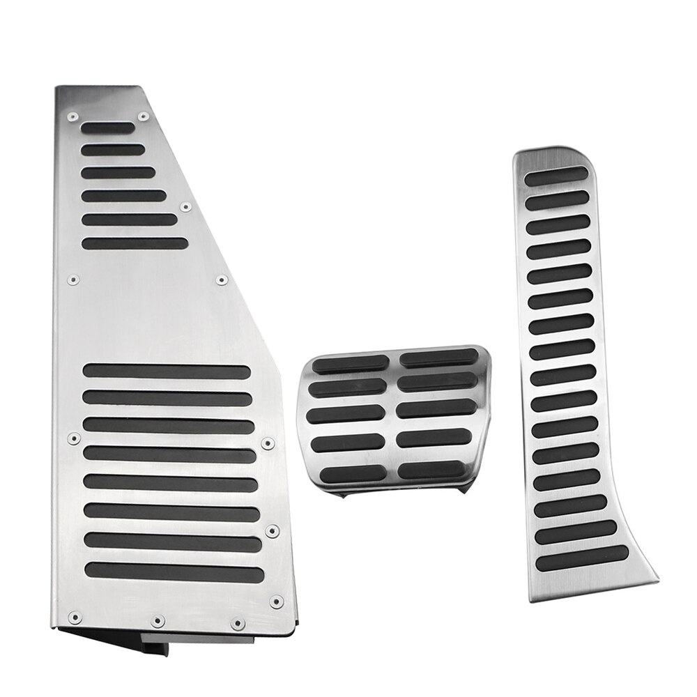 Car Pedals for VW Golf 6 MK6 Jetta MK5 Scirocco Octavia PASSAT B6 B7 CC Stainless Steel AT MT Auto Pedal Pads Foot Rest Cover: AT with Rest