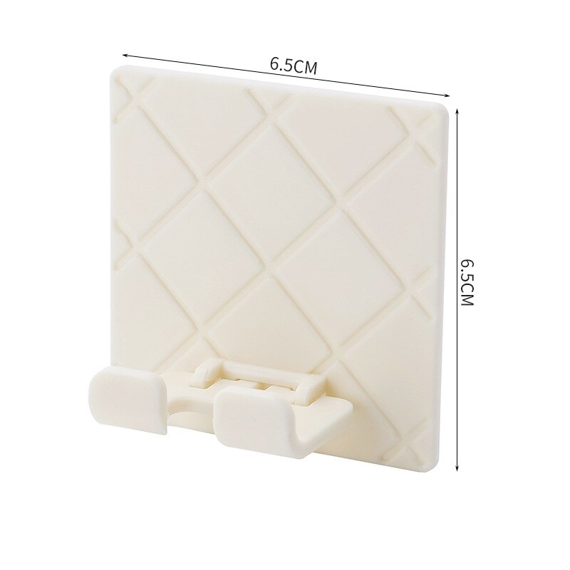 Multi-purpose Hooks Strong Adhesive Power Plug Socket Hanger Holder Wall Hanging Hook Folding Kitchen Bathroom Storage Hook Rack: white