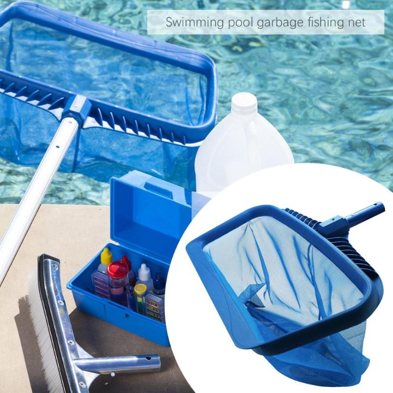 Swimming Pools Skimmer Net Rubbish Cleaning Rake Leaf Mesh Deep Bag Net