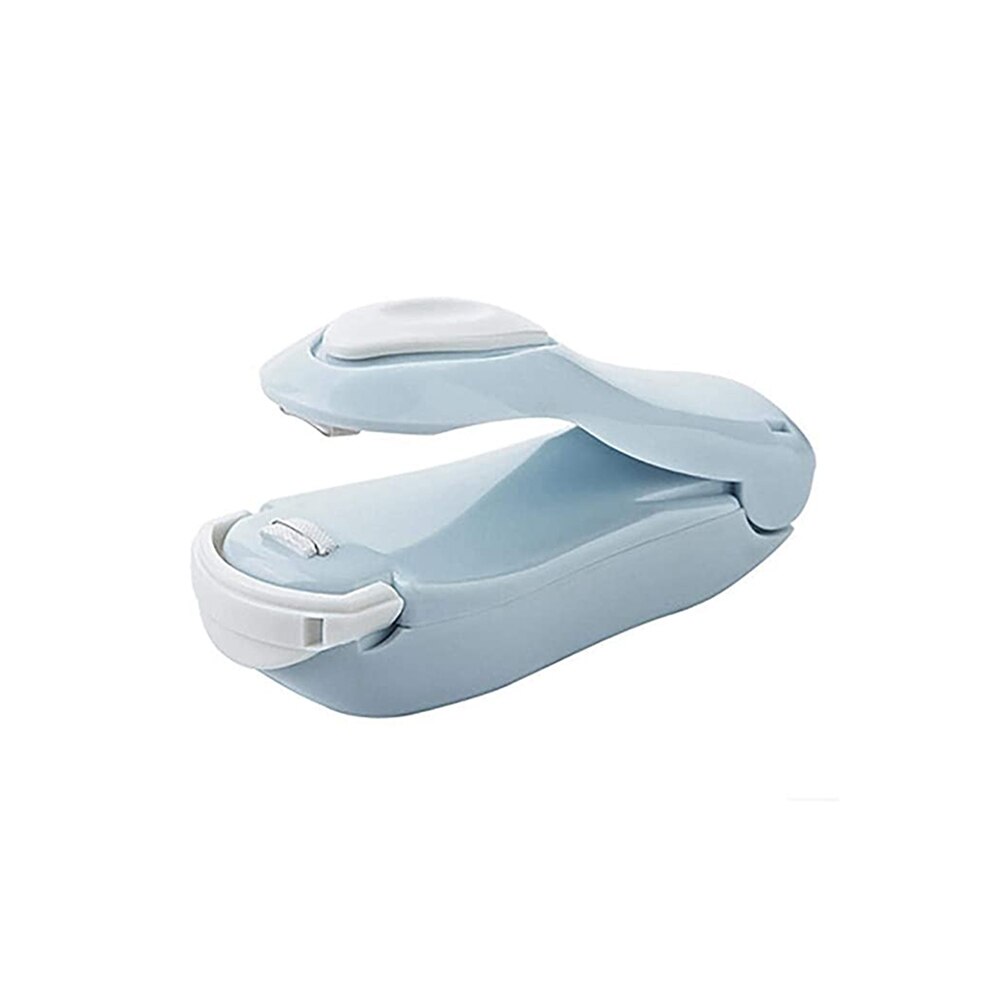 Draagbare Mini Warmte Sluitmachine Impuls Sealer Seal Verpakking Plastic Zak Impuls Sealer Seal Verpakking Verwarming Afdichting Tool: Blauw