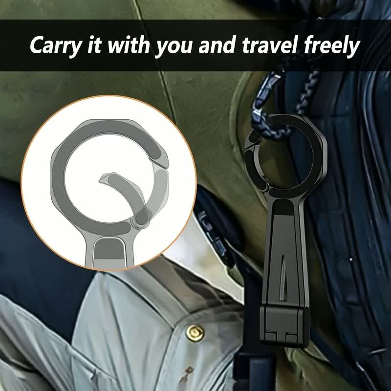 Trípode magnético compacto para teléfono 2025, 360 ° Giratorio, innovador de aleación, imán de doble cara, compatible con iPhone 12+