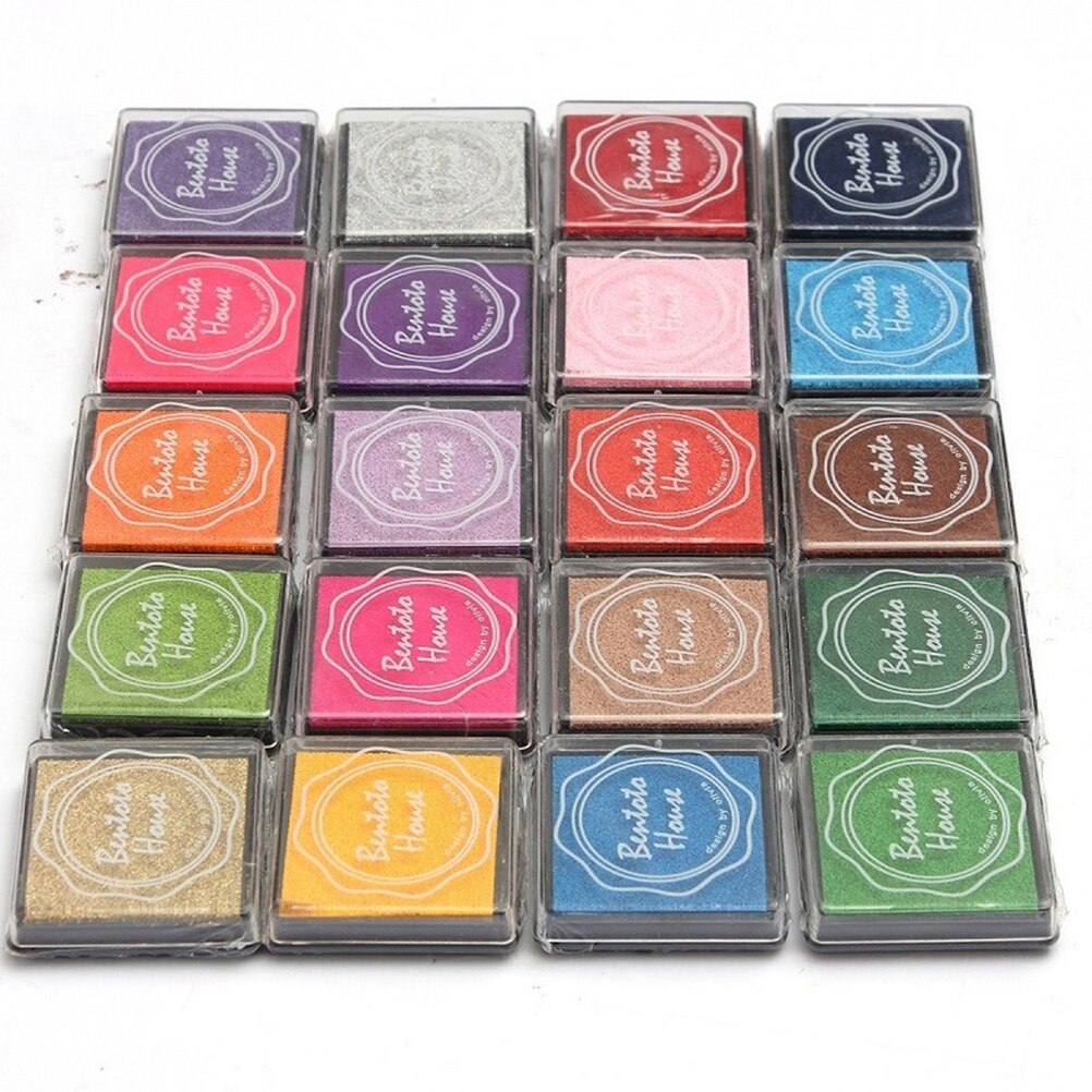 20Pcs Stamp Children Finger Paint DIY Ink Pad Scra... – Grandado