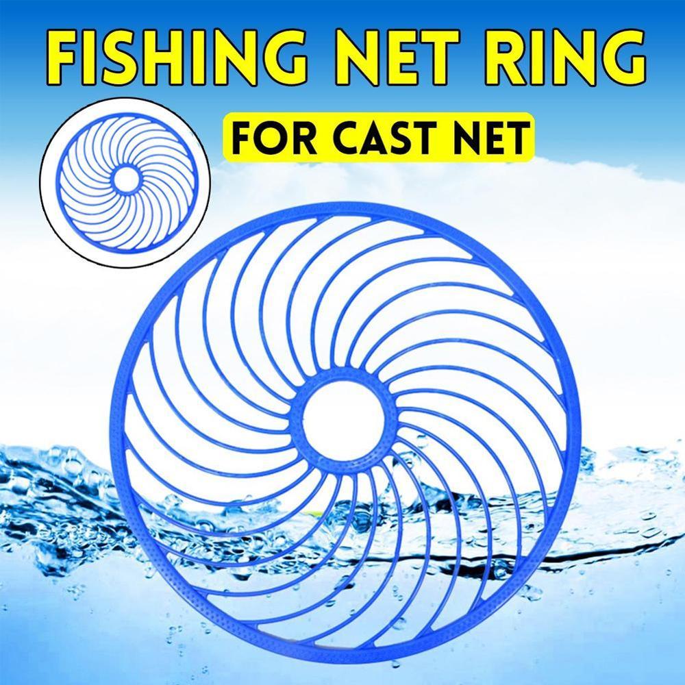 Red de pesca para lanzar a mano, anillo especial de aluminio para atrapar 46cm, accesorios auxiliares de pesca, accesorio de red