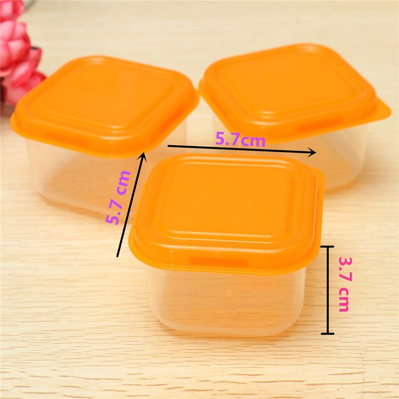 10 Stks Mini Herbruikbare Plastic Voedsel Opslag Containers Snack Moer Fruit Organizer Box Set Met Deksels Keuken Koelkast Levert