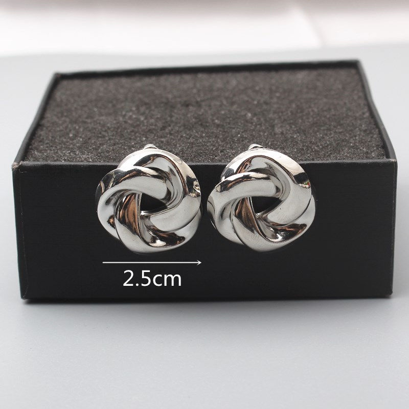 Grote Vintage Metal Twisted Stud Oorbellen Voor Vrouwen Gouden Kleur Charme Za Sexy Verklaring Spiraal Whirlpool Brincos Sieraden: es2025