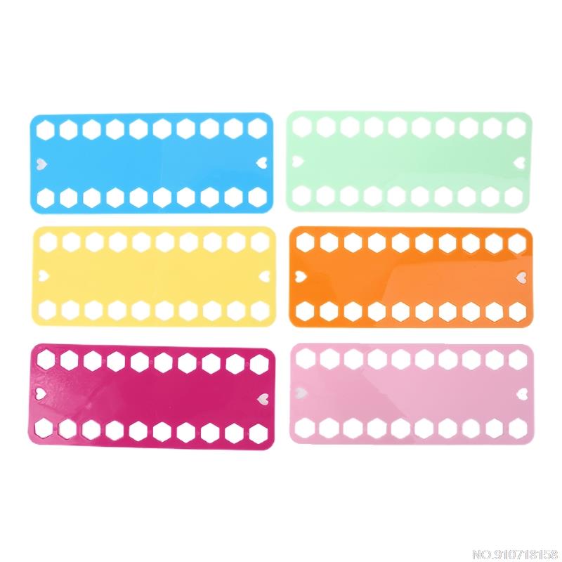 10pcs Embroidery Floss Thread Bobbins Plastic Cross Stitch Spool Storage Board Card Organizer Holder A22 21