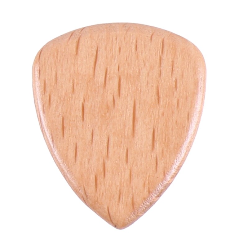 Træ akustisk guitar pick plectrum hjerte form pluk til bas dele 448d: F