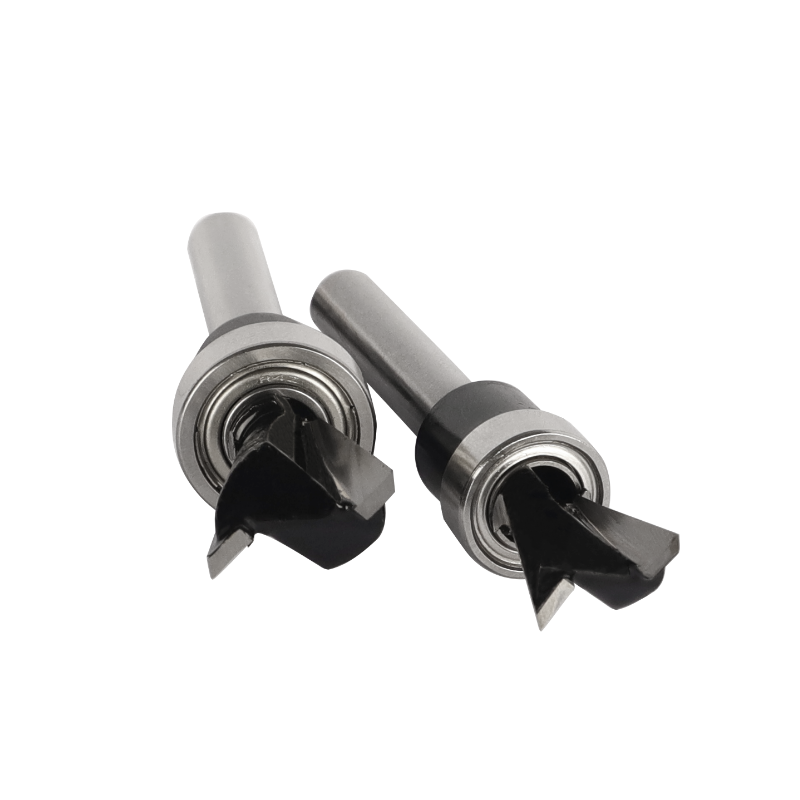 Brocas enrutadora de rodamiento inferior de broca de cola de milano de 6MM, 6,35 MM y 8MM para fresa de carburo para carpintería, fresa frontal de broca de madera