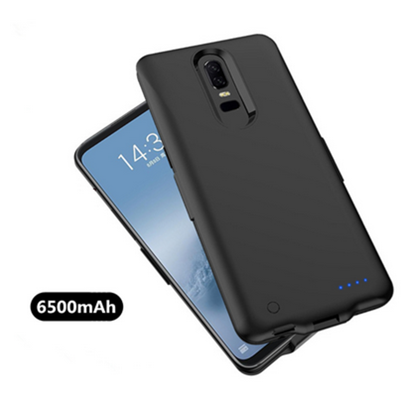 6500Mah Voor Oneplus 6 6 T Externe Batterij Case Shockproof Smart Charger Case Power Bank Snel Opladen Power Cover battry Case