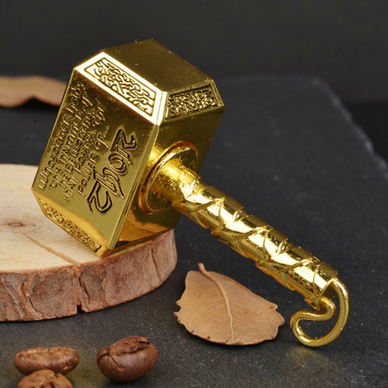 38mm Desktop Decompression Rotating Spherical Gyroscope Office Desk Fidget Toys ＆ Hammer Shape Hand Spinner Toy Made by Metal: Style 2-GD