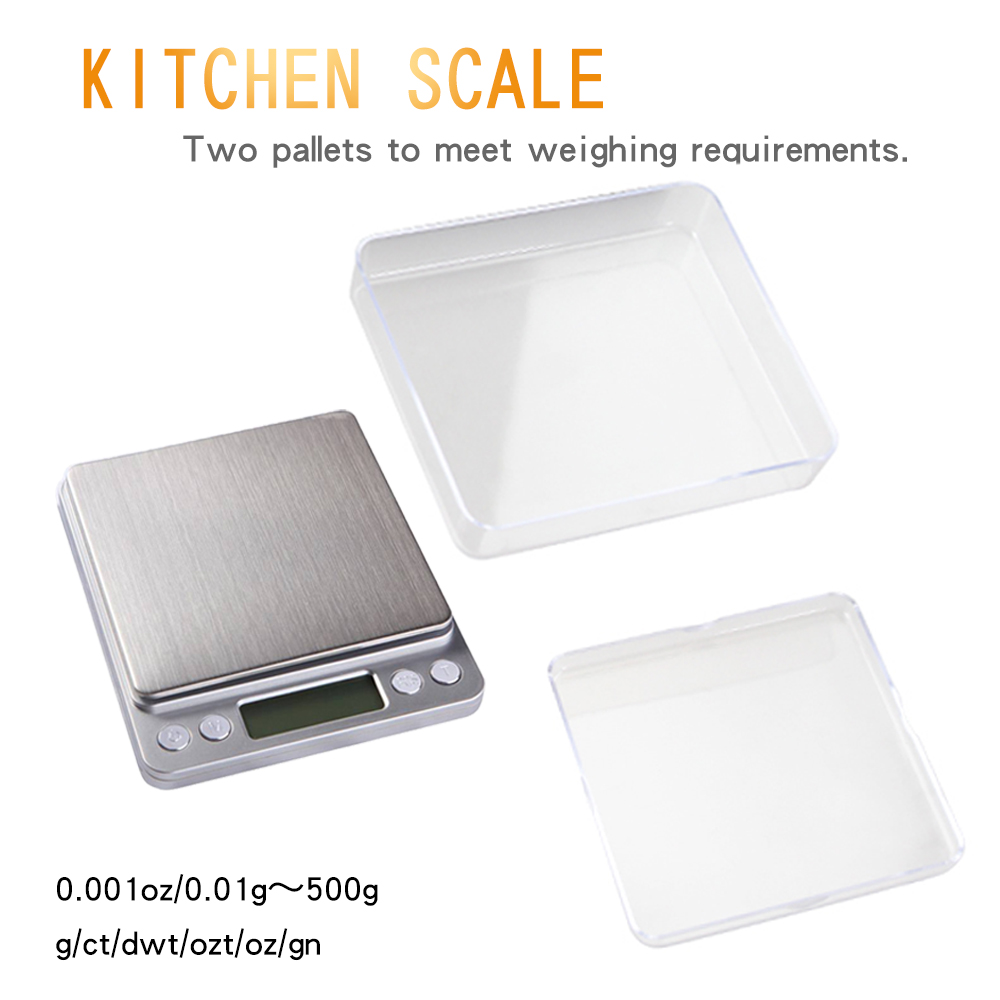 500G X 0.01G Hoge Nauwkeurigheid Draagbare Weegschaal Mini Elektronische Weegschaal Digitale Pocket Keuken Sieraden Weegschalen Machine