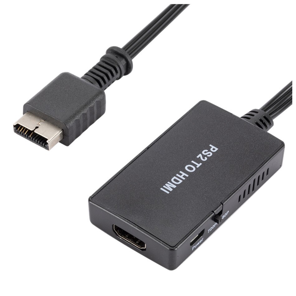 Wvvmvv Hd PS2 Naar Hdmi Converter Adapter, PS2 Naar Hdmi Kabel PS2 Naar Hdmi Ondersteuning 1080P, aansluiten Een PS2 Om Een Moderne Tv Met Hdmi