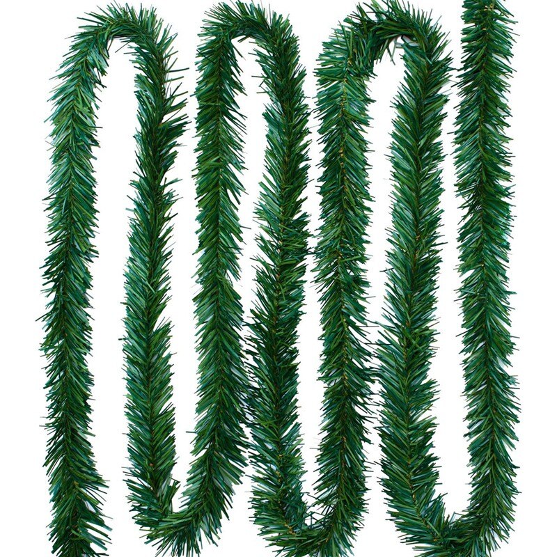 Kerst Guirlande Kunstmatige Groene Pine Slingers Zachte Kerst Bruiloft Decoraties (6 Rolls, Per Rol 18 Voet)