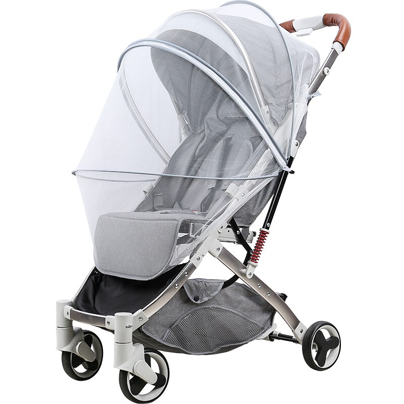 Orzbow Babybedje Klamboe Kinderen Veiligheid Kinderwagen Anti-Bug Saldering Infant Lichtgewicht Bescherming Mesh Wandelwagen Accessoires: A2820-White