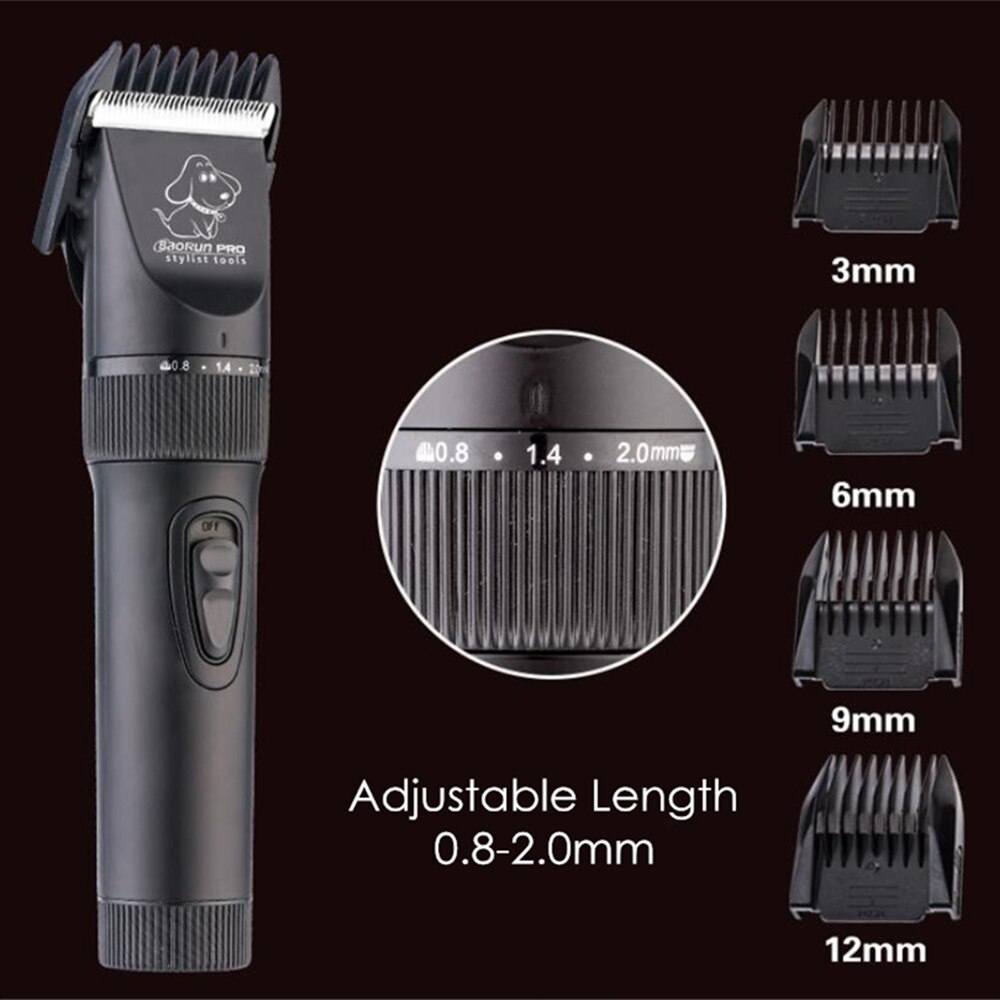 BaoRun Professinal Electric Pet Clipper Dog Hair Clippers Grooming Machine For Dogs Cat Cordless Trimmer Shaver Pets Haircut Kit