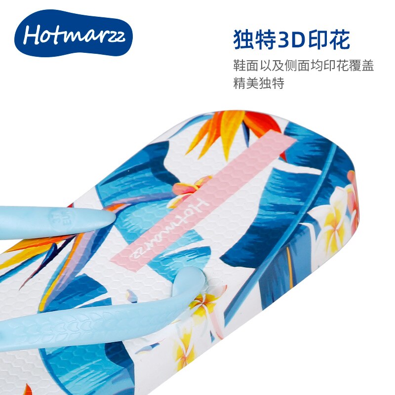Hotmarzz Tongs Femmes Banane Feuilles Impression Sandales Tongs De