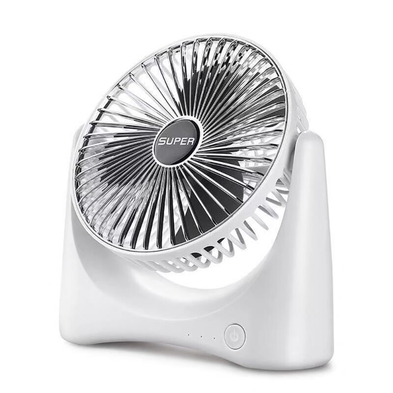 Small Table Fan With Strong Airflow Quiet Operation Portable Fan Speed Adjustable Head 360 Rotatable Mini Fan For Home Office: B