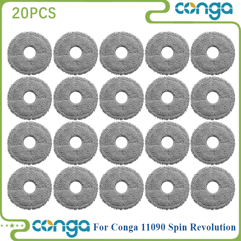 Fit For Cecotec Conga 11090 Spin Revolution Robot Vacuum Parts Roller Side Brush Hepa Filter Mop Cloth Rag Dust Bag accesorios: Lavender