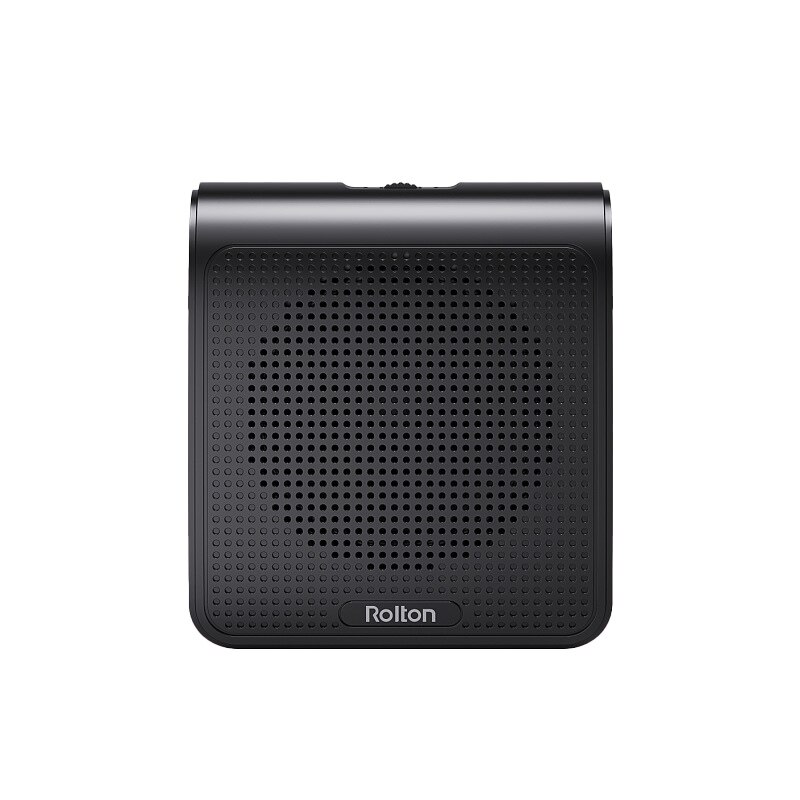 Booster mit mikrofon, lautsprecher, lautsprecher, rolton  k10, tragbare sprachausgabe, megafon  mp3, sprachtraining: Schwarz