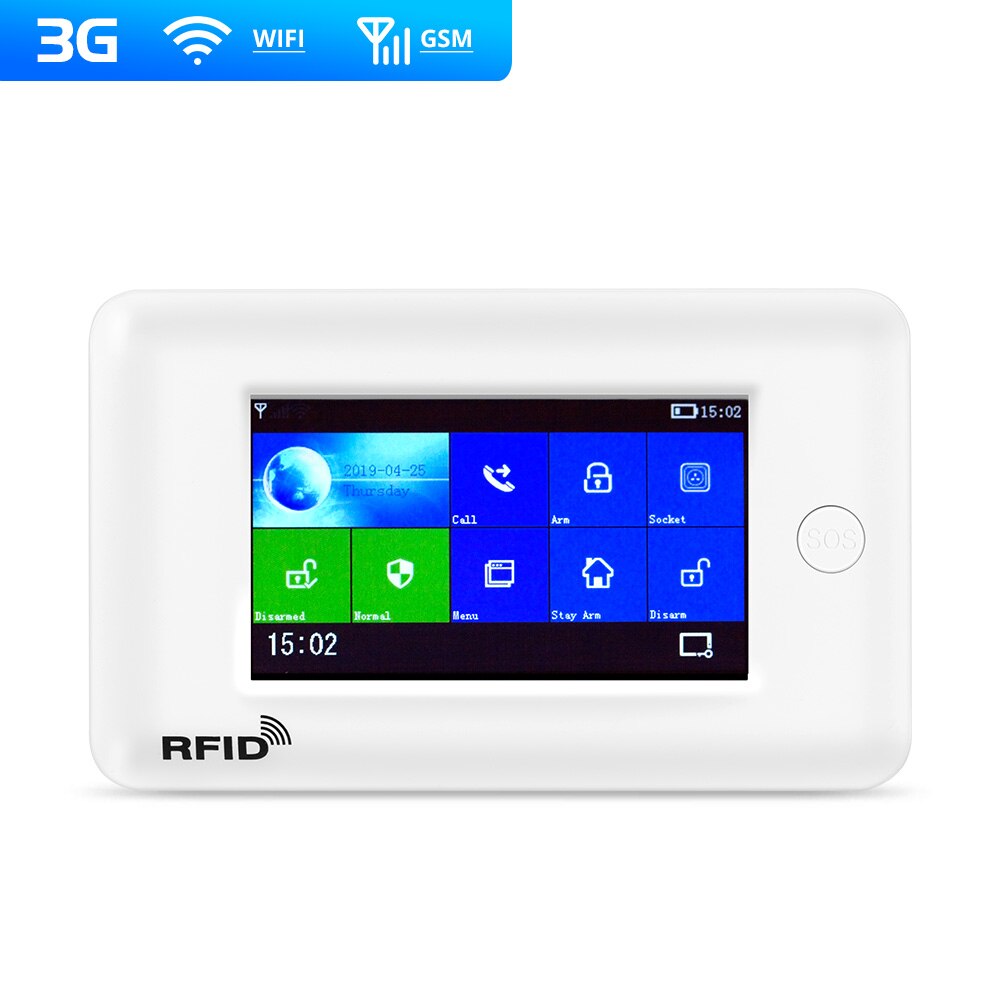 FUERS PG106 WIFI GSM 2G 3G DIY Alarm Kit Drahtlose Pir-bewegungsmelder Tür Sensor Indoor Outdoor Sirene WIFI Kamera Alarm System