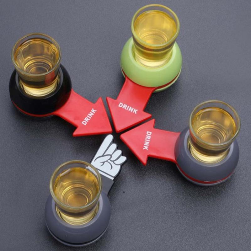 Pointer Shot Spinner Party Game Draaibaar Pijl Bier Wijn Board Game Glas Cup Kit Spin Drinking Game Tafel Bar gereedschap