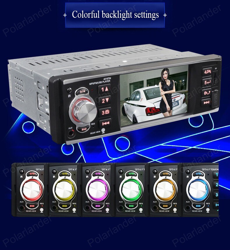 Autoradio Car Radio 1 Din 4 Inch HD USB / SD /FM Stereo Bluetooth MP5 Player Mirror Link Radio Cassette Player Touch Screen