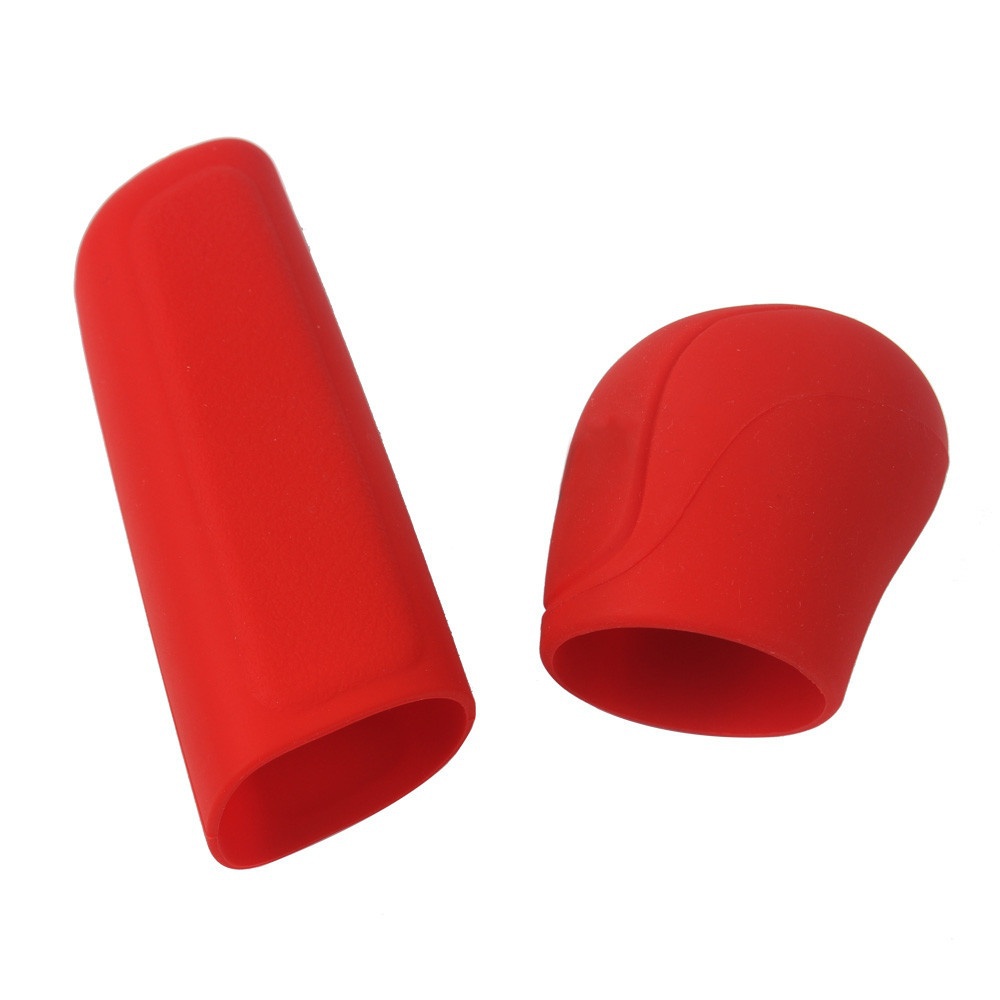 2Pcs Universal Manual Gear Shift Collars Car Silicone Gear Head Shift Knob Cover Handbrake Grip Car Hand Brake Covers Case
