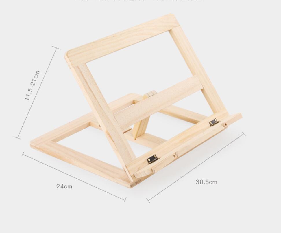 Lezen Vouwen Houten Grenen Frame Lezen Boekenplank Boek Lezen Beugel Tablet PC Ondersteuning Stand Tafel Tekening Schildersezel: light-wood sheets