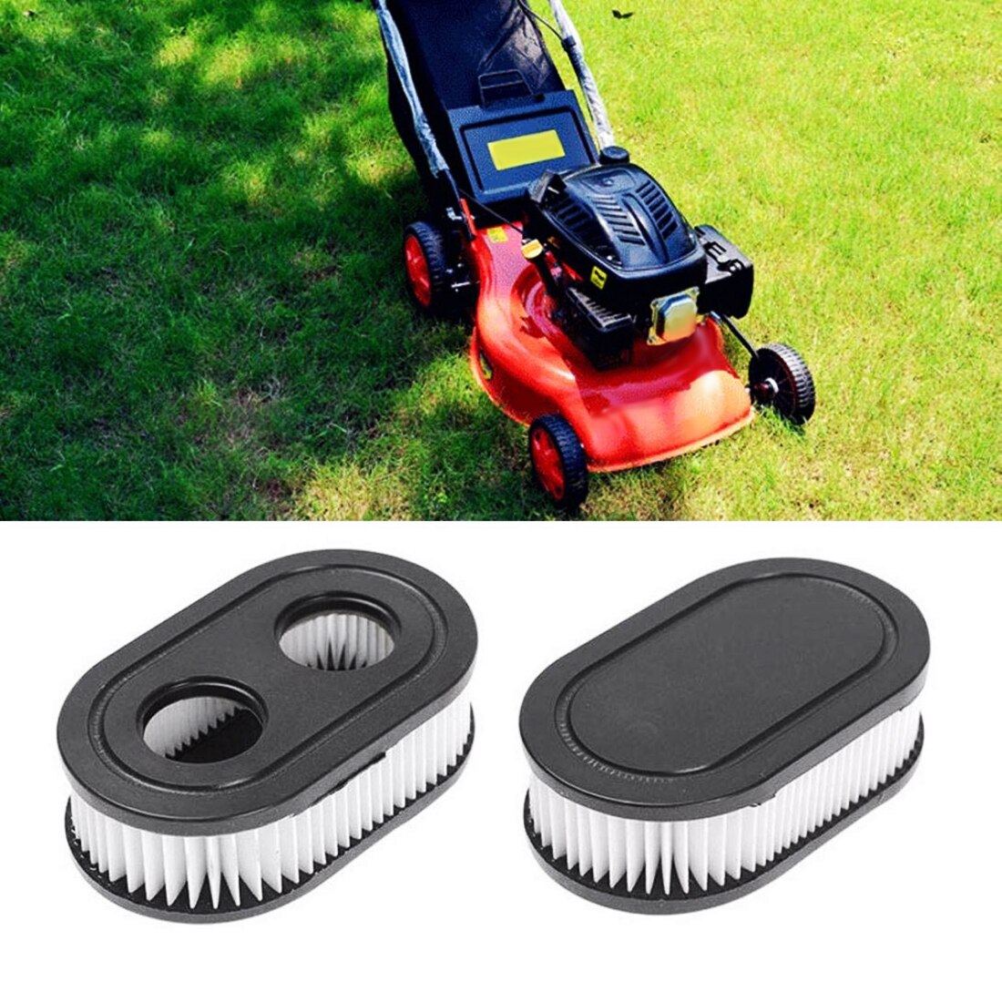 Gräsklippare gräsmaskin filter trädgårdsmaskiner luftfilter luftfilter ersättning lämplig för briggs & stratton 593260 798339 798