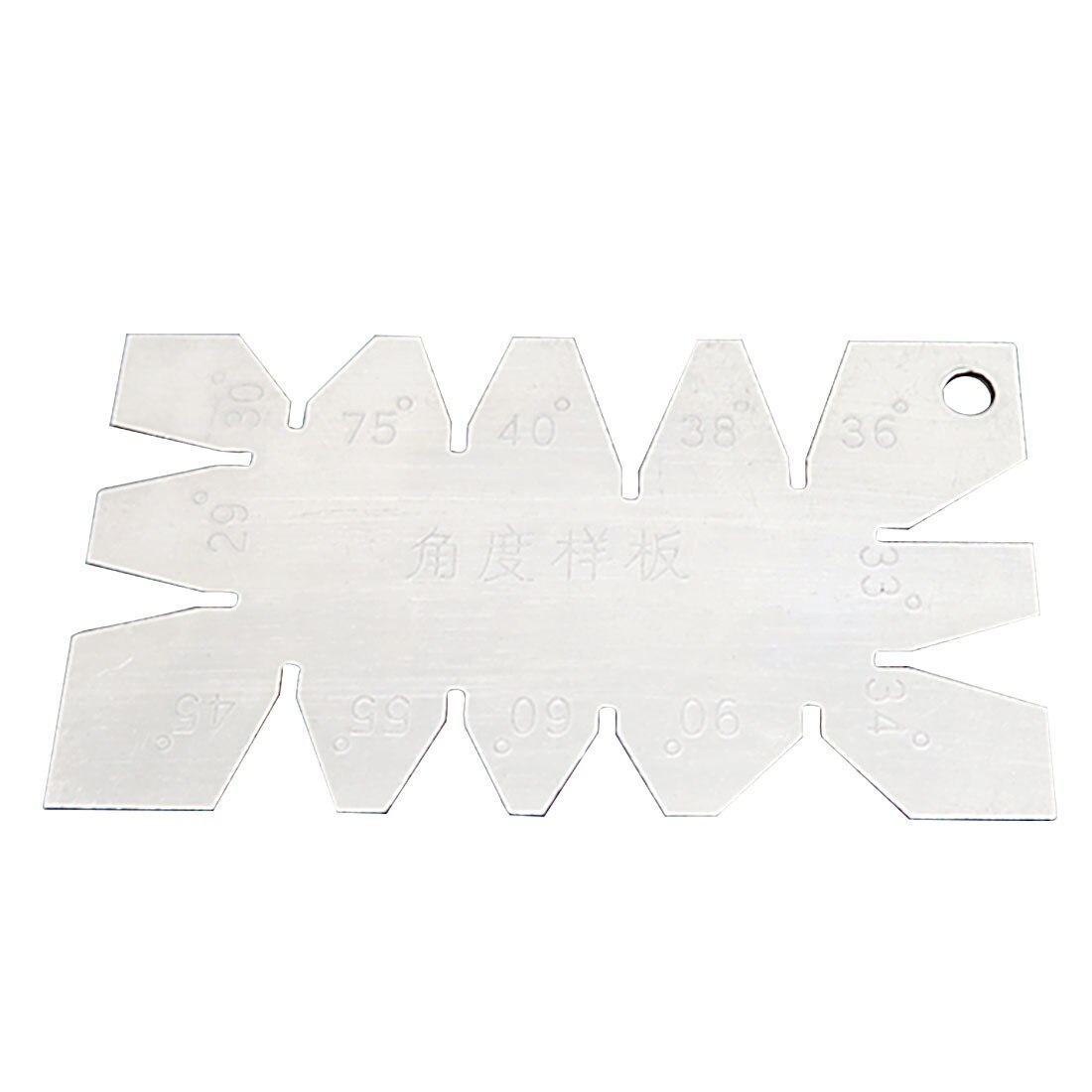 1Pc Sliver Stainless Steel Screw Thread Cutting Angle Gage Gauge Measuring Tool