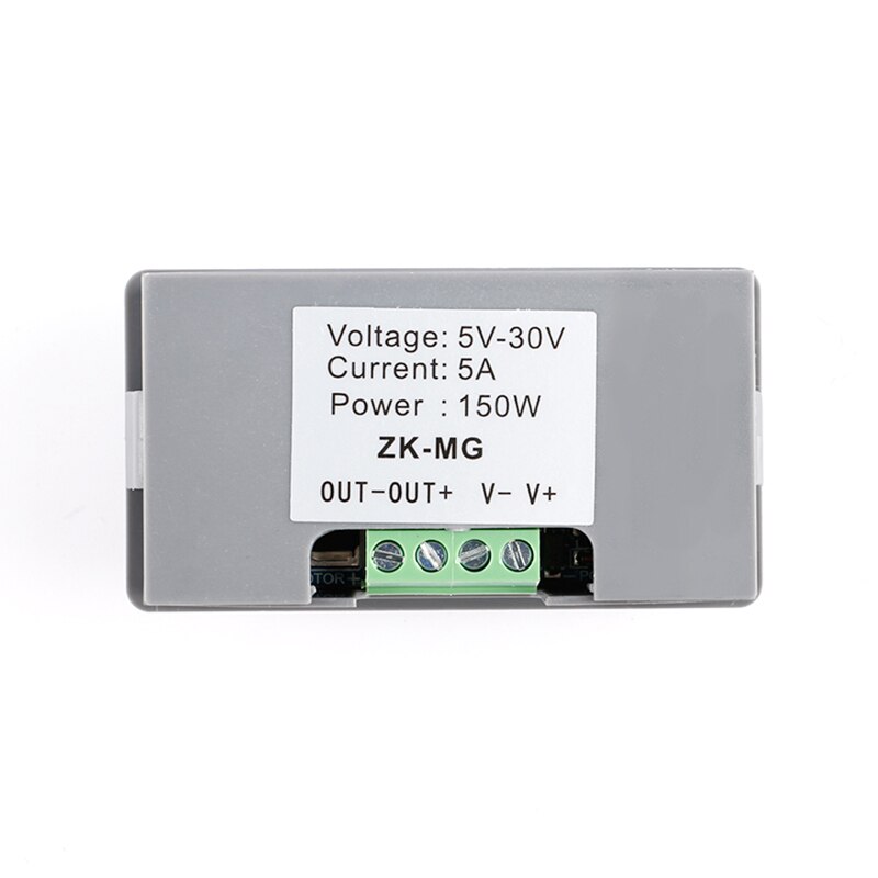 DC 5-30V 12v 24v 5A DC Motor Controller PWM Adjustable Speed Digital display encoder duty ratio frequency MAX 15A ZK-MG