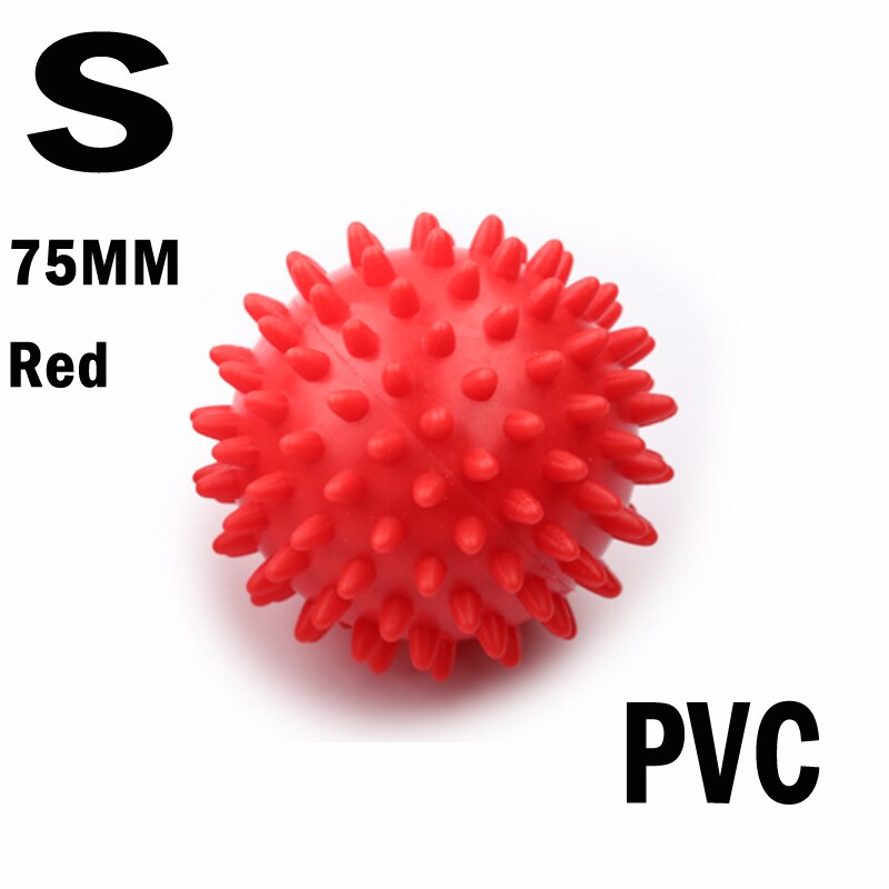 Foot Massage Ball Footful Spiky Trigger Point Sport Fitness Hand Pain Relief Ball: Red