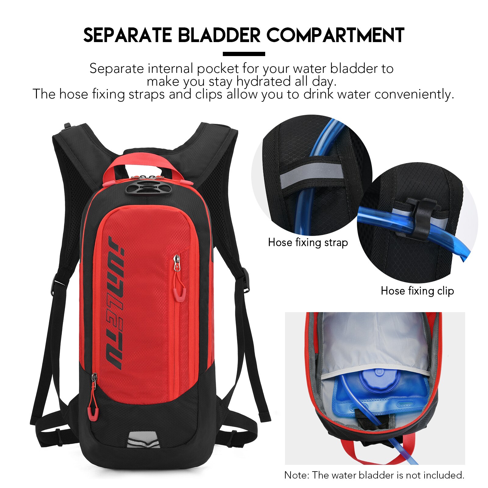 JUNLETU-mochila de ciclismo transpirable, ligera, para deportes al aire libre, acampada, senderismo, viajes, paquete de hidratación
