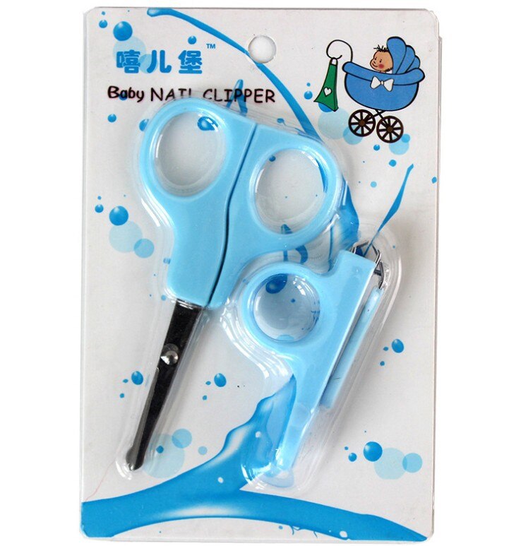 6pcs Newborn Nail Clipper Cutter Scissor Trimmer Healthcare Kit Kid Safety Manicure Grooming Hair Brush for Baby Health Care Set: TA962LA