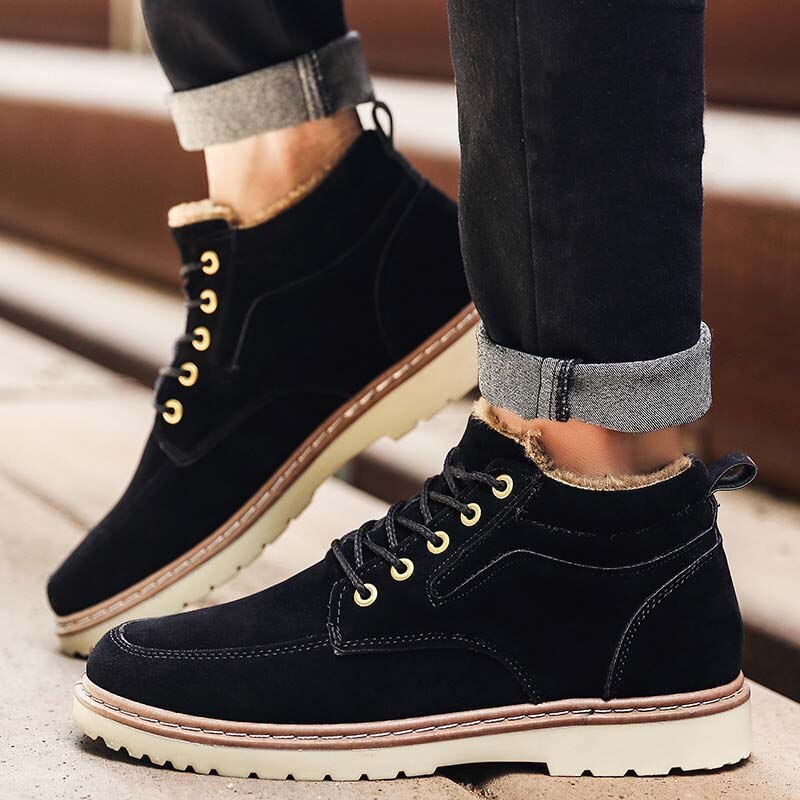 Männer Stiefel Arbeit Sicherheit Männlichen Stiefeletten ErhöHenne Turnschuhe Männer lässig Schuhe Plattform Stiefel Zapatos De hombre