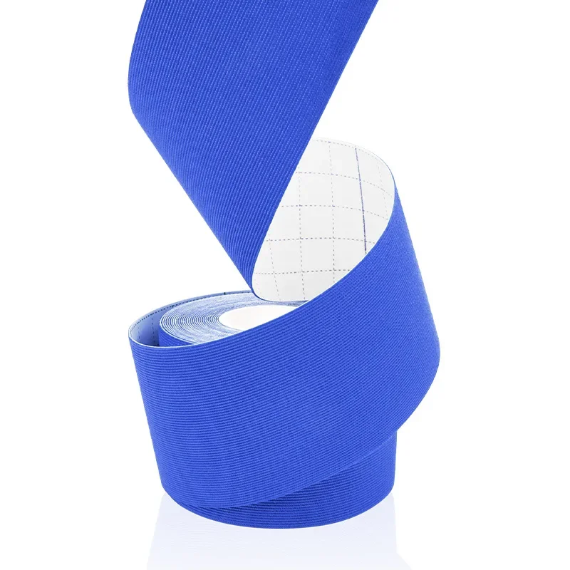 Nastro elastico anallergico in fibra sintetica kinesiologia supporto sportivo impermeabile per ginocchio muscolo polso spalla terapeutico: nero