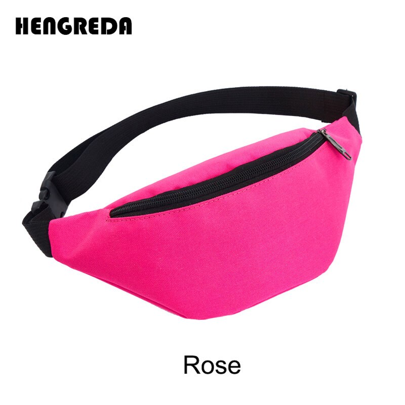 Women Fanny Pack Waist Bag Belt Bag Hengreda Travel Hip Bum Pocket 600D Waterproof Festival Party Sling Chest Daypack: Rose