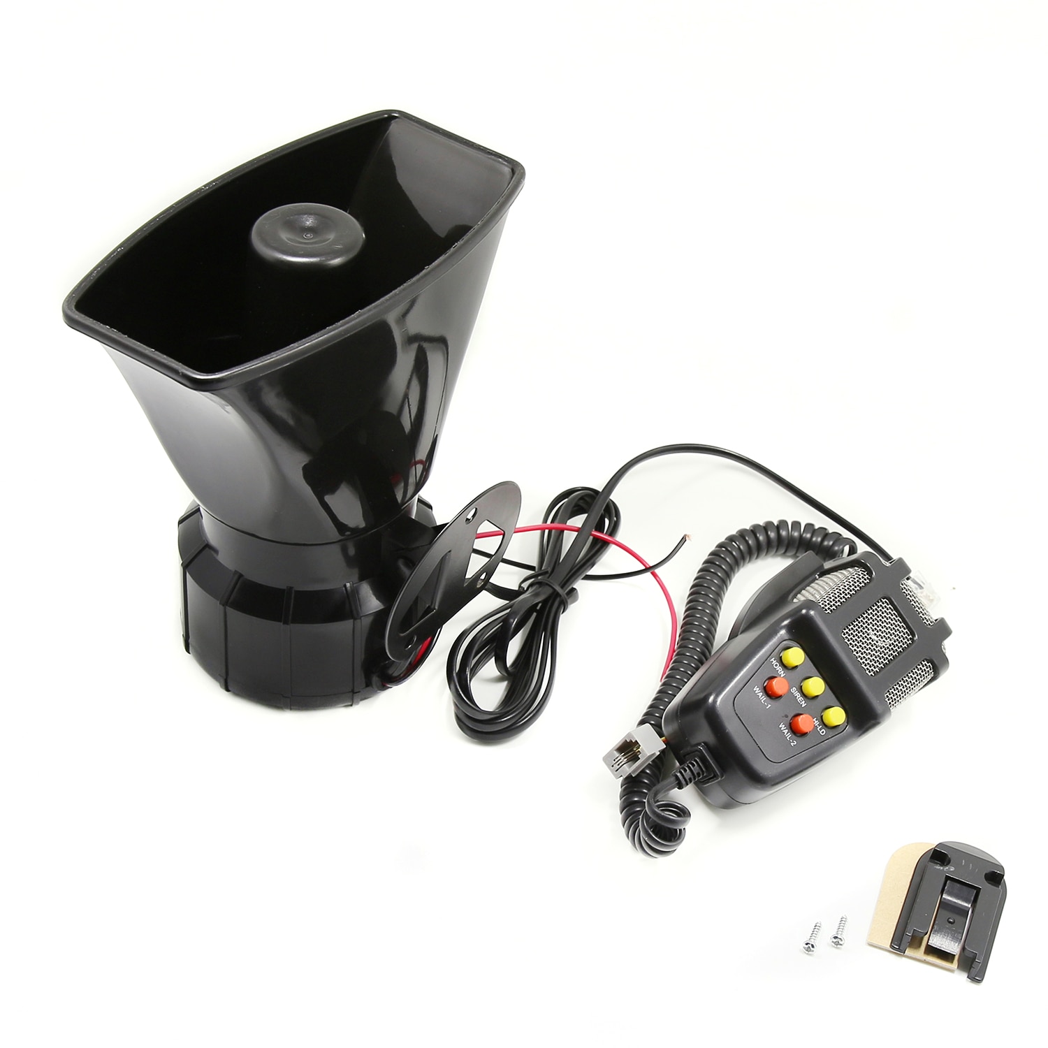 Corne d'alarme mégaphone pour voiture | 5 tons, 12V, 110dB, haut fort, alarme d'incendie, alarme Ambulance, sirène de Police, klaxon à Air 100W,