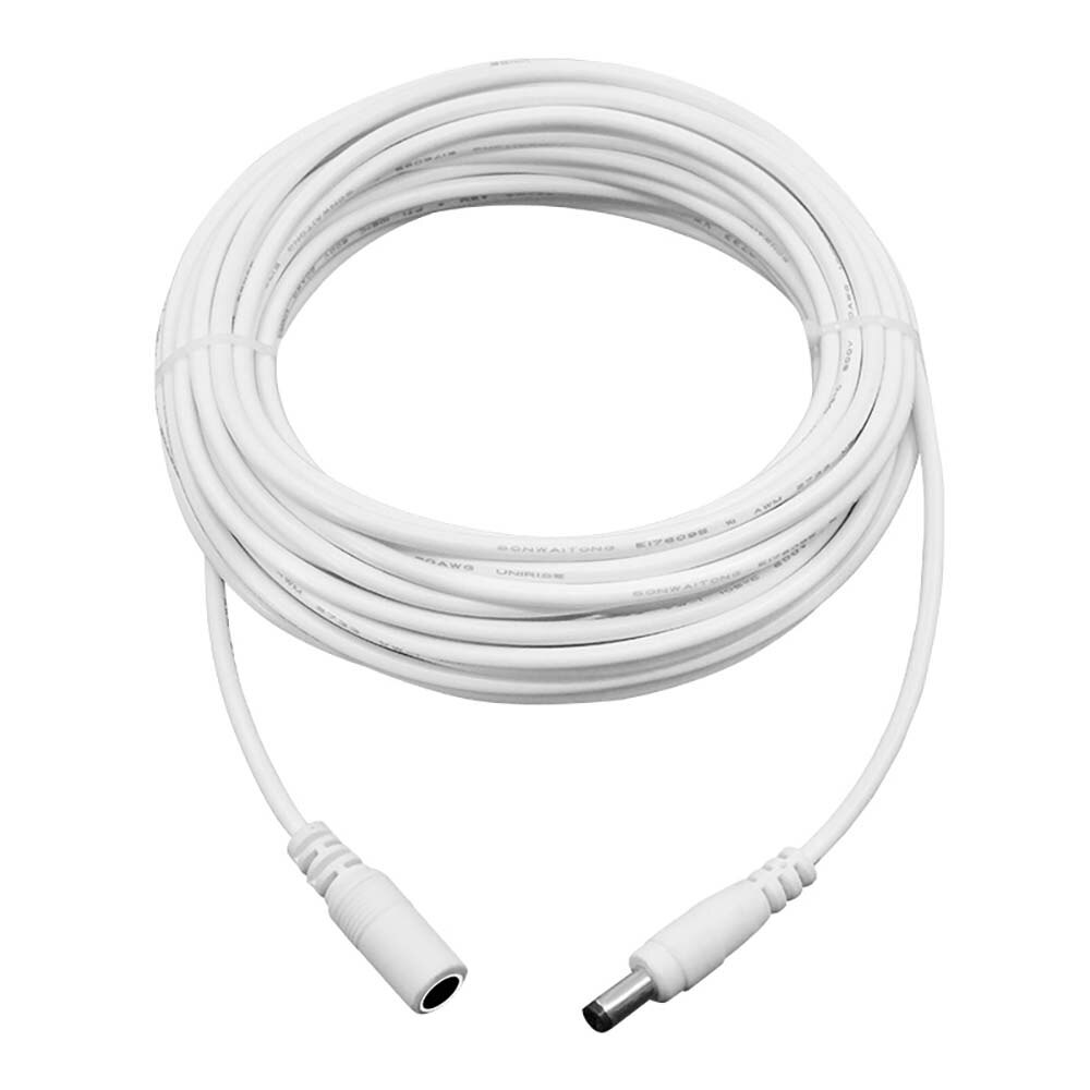 Dc Kabel Verlengkabel 1M 5M 8M 10M 15M Compatibel 12V Dc Adapter Kabel, gebruikt Voor Surveillance Camera Ip Camera Onafhankelijke: White-15m