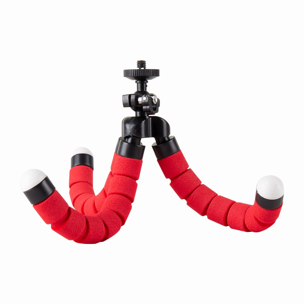 Synzzur Statief Telefoon Clip Stand Universal Mini Flexibele Spons 0 Ctopus Statief Met Telefoon Clip Voor Telefoon Camera Statief: Oranje