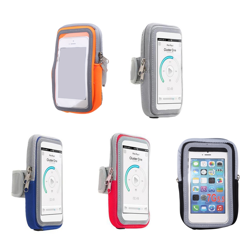 N0HA-funda de teléfono móvil impermeable para deportes al aire libre, bolsa de brazo con pantalla táctil, Universal, para correr y trotar