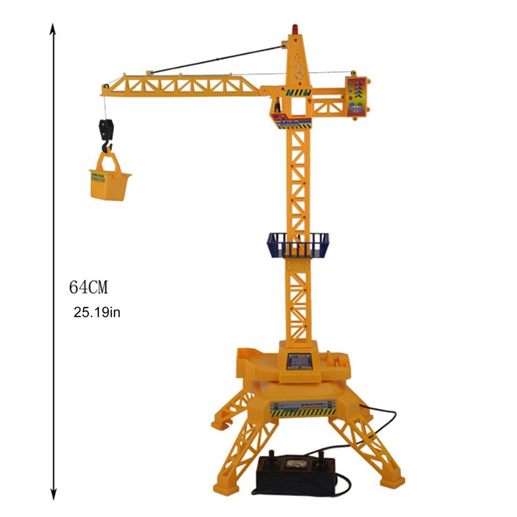 Children Tower Crane Electric Remote Control Wireless Engineering Car Children'S Toy Model With Sound