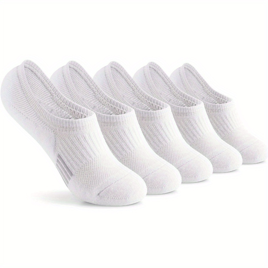 5/8 Pairs Women's No Show Socks, Non-Slip Athletic Ankle Socks For Running & Outdoor Activities, Breathable Sport Footwear: Olive