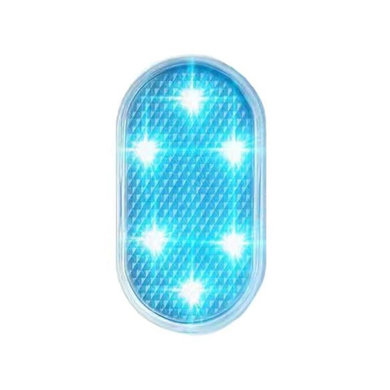 Usb bil interiør ambient lys led touch lys trådløs interiør lys bil fod lys dekorativ stemning belysning læse lys: Blå