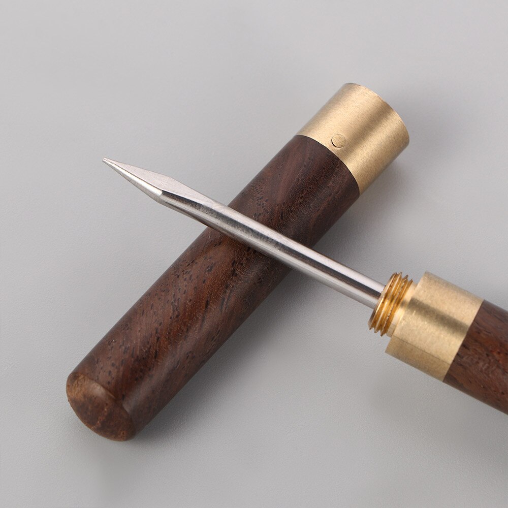 1Pcs Sandalwood Tea Knife Needle Pick With Wood Handle Puer Tea Tools Cone Needle Breaking Prying Tea Brick Tool