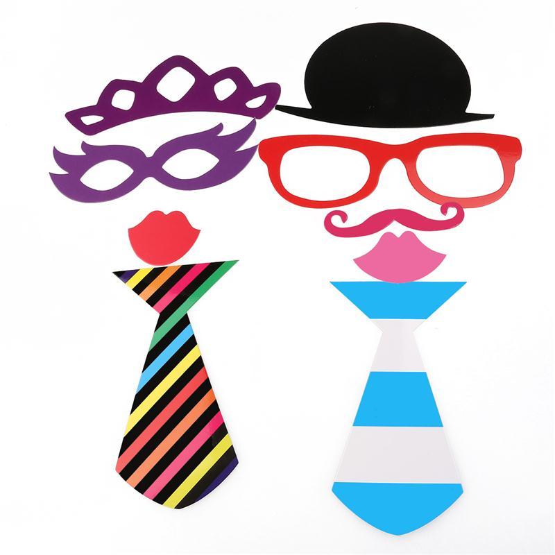 HOMEBEGIN 58pcs Fun Wedding Photo Booth Props Birthday Photobooth Mr Mrs Just Married Wdding Decoration Party Supplies