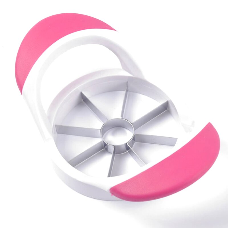 Apple Slicer Upgraded Version 8-Blade Large Apple Corer, Stainless Steel Ultra-Sharp Apple Cutter for Fruit platter tool: pink